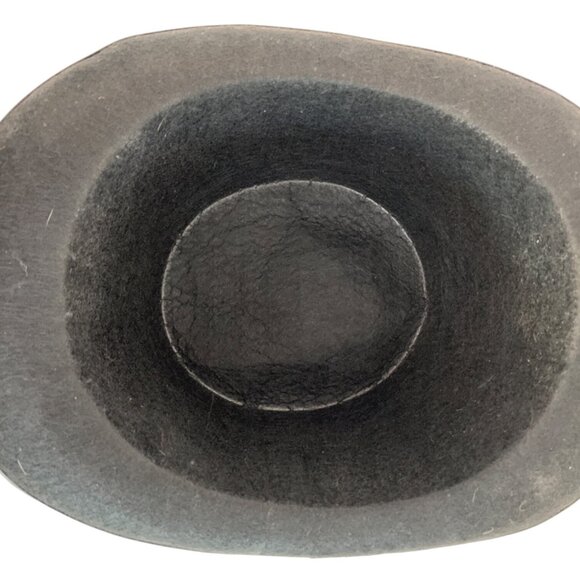 Unisex VTG Festival Adult Steampunk Black Top Hat Gears Chains Size OS 23" 7736 - Picture 5 of 6